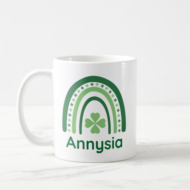 Annysia Name Clover Boho Rainbow Kaffeetasse (Links)