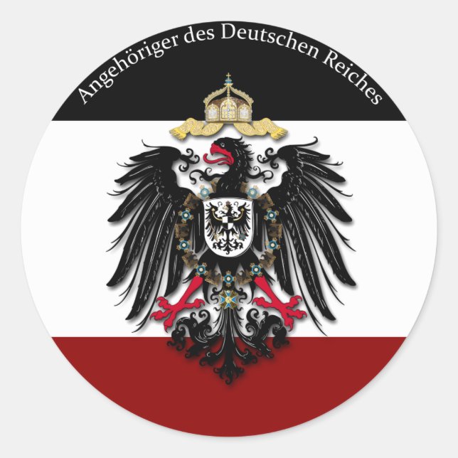 AnŌ des Deutschen Reiches Runder Aufkleber (Vorderseite)