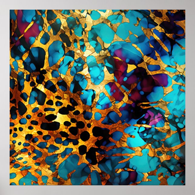 Anodized Metal Art Poster (Vorne)