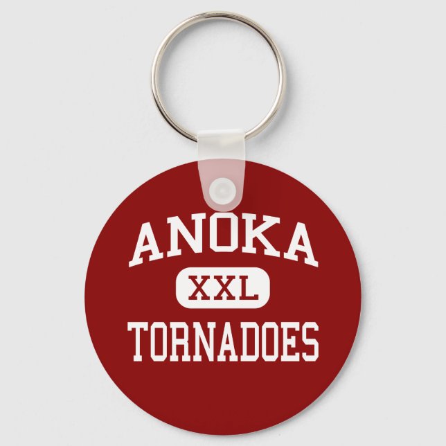 Anoka - Tornadoes - Hochschule - Anoka Minnesota Schlüsselanhänger (Vorderseite)