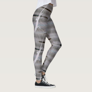 Anole-Eidechsen-Silhouette Graustufen-Leggings Leggings