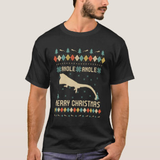 Anole Funny Ugly Sweater Vintag Retro für Christm T-Shirt