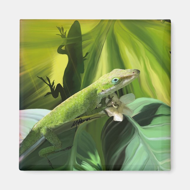 Anole Lizard Magnet (Vorne)
