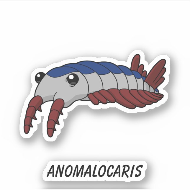 Anomalocaris - Prähistorisches Meer - Vinyl Aufkleber (Vorderseite)