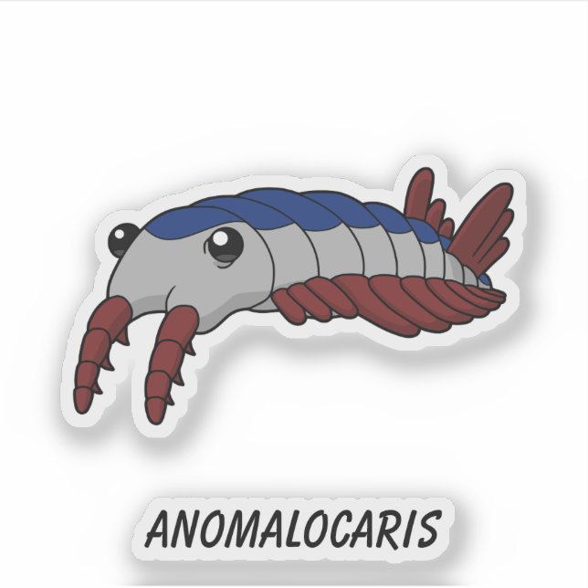Anomalocaris - Prähistorisches Meer - Vinyl Aufkleber (Vorderseite)