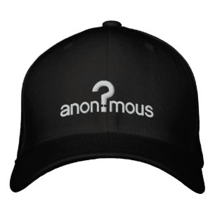 anonym bestickte kappe