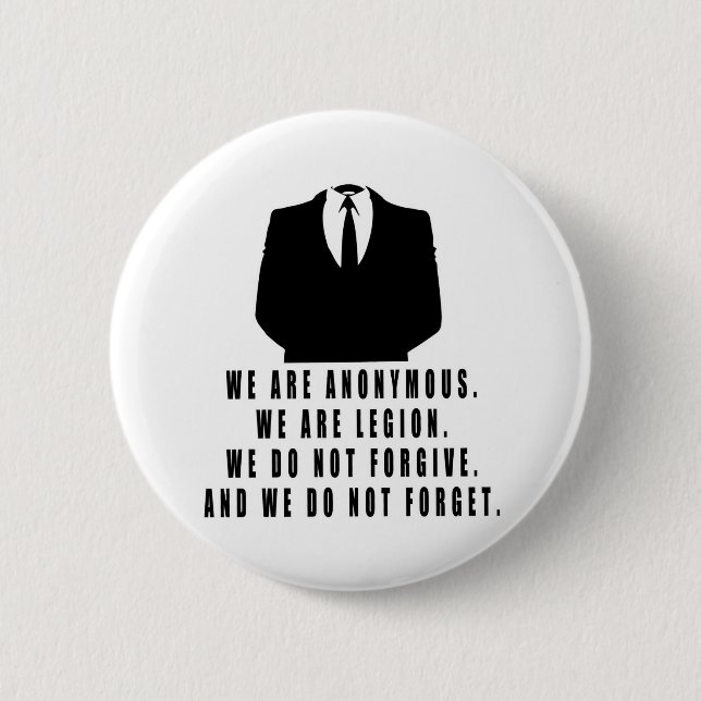 Anonym Button (Vorderseite)