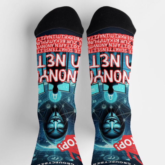 Anonym im Netz  Socken (Oben)