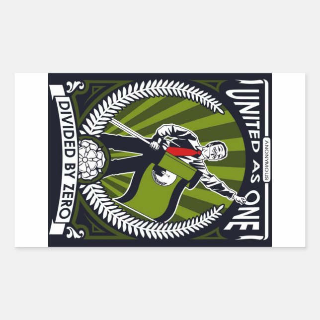 anonym rechteckiger aufkleber (Vorderseite)