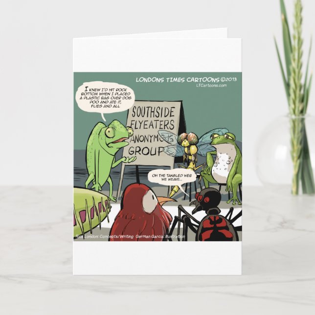 Anonyme 12-Stufen-Funny Karte (Vorderseite)