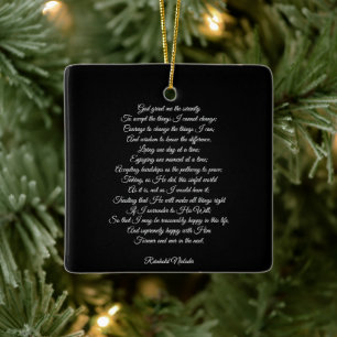 Anonyme Anführungsbotschaft elegant schwarz Keramikornament