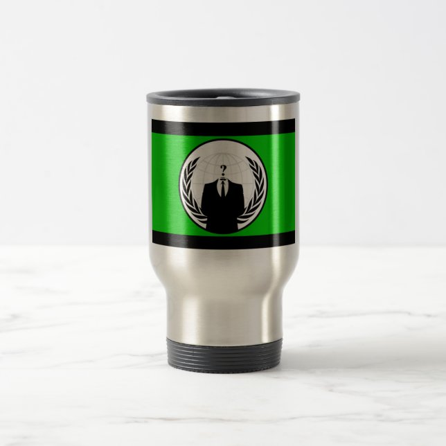 Anonyme Flaggen-Tasse Reisebecher (Mittel)