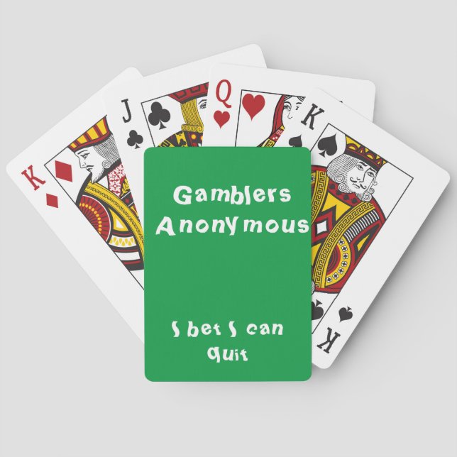 Anonyme Gamblers Spielkarten (Rückseite)