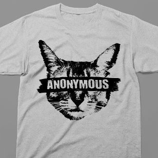 Anonyme Katze T-Shirt