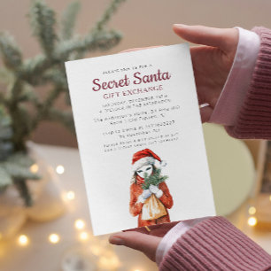 Anonyme Maske I Secret Santa Weihnachten Party Einladung