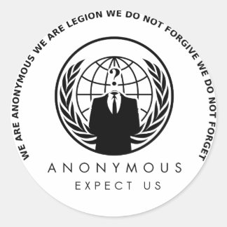 Anonymer Aufkleber