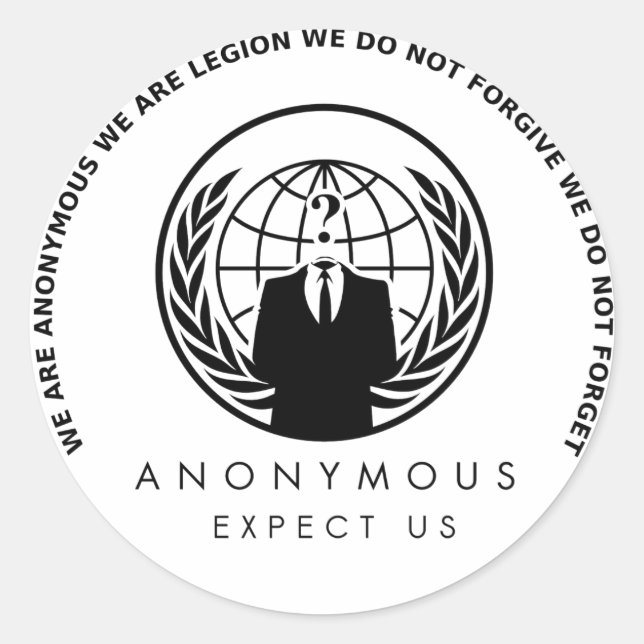 Anonymer Aufkleber (Vorderseite)
