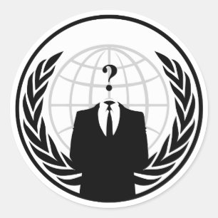 Anonymer internationaler Aufkleber