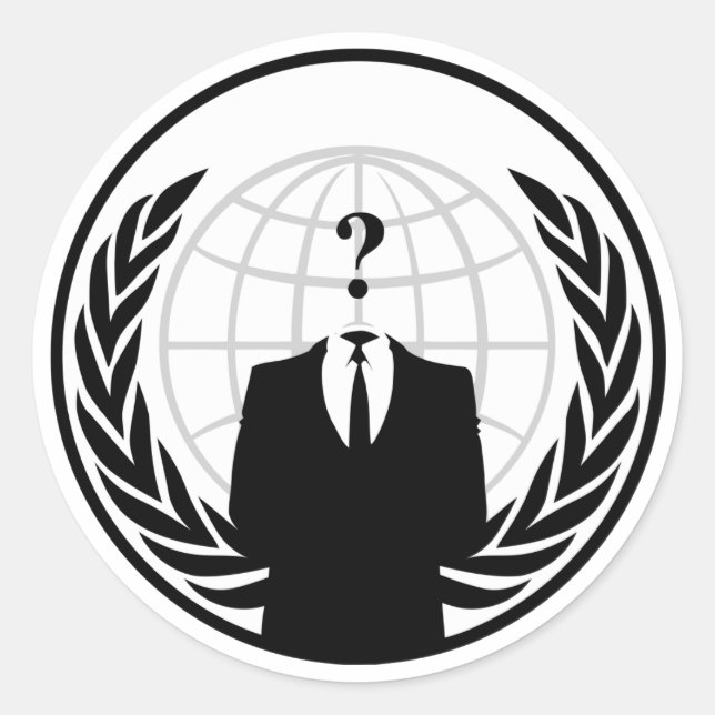 Anonymer internationaler Aufkleber (Vorderseite)
