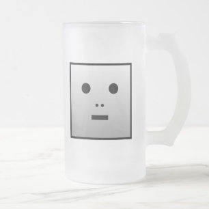 Anonymer Roboter - Anpassbar Mattglas Bierglas