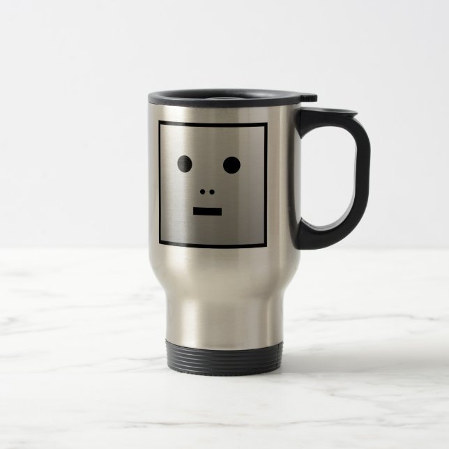 Anonymer Roboter - Anpassbar Reisebecher (Rechts)