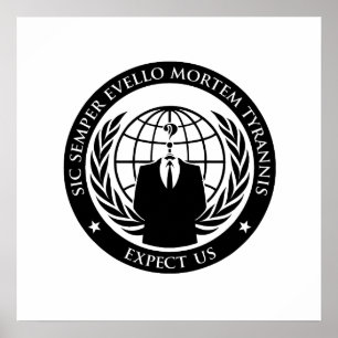 Anonymer Sic Semper Evello Mortem Tyrannis Poster
