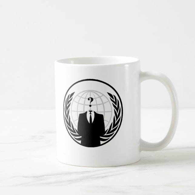 Anonymes internationales Logo Kaffeetasse (Rechts)