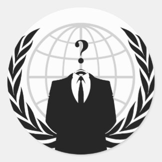 Anonymes Siegel/Logo Runder Aufkleber