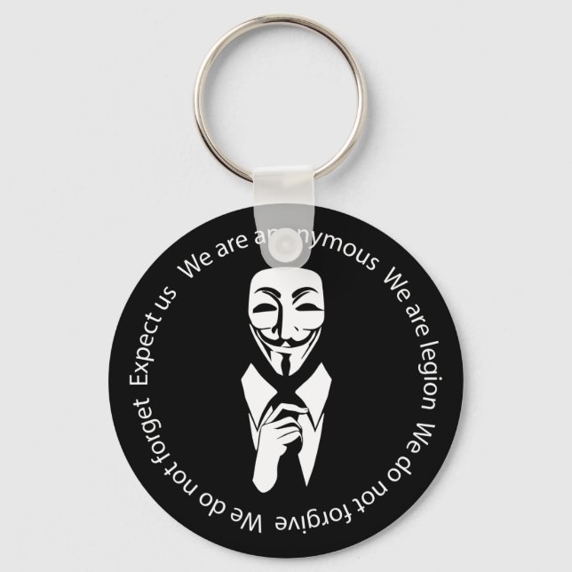 Anonymes Siegel Schlüsselanhänger (Vorderseite)