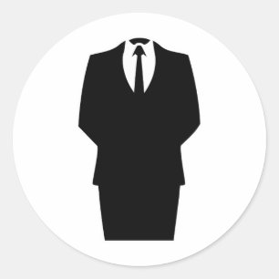anonymes Symbol Internet 4chan SA Runder Aufkleber