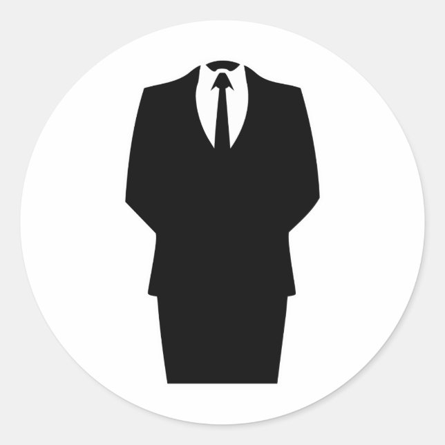 anonymes Symbol Internet 4chan SA Runder Aufkleber (Vorderseite)