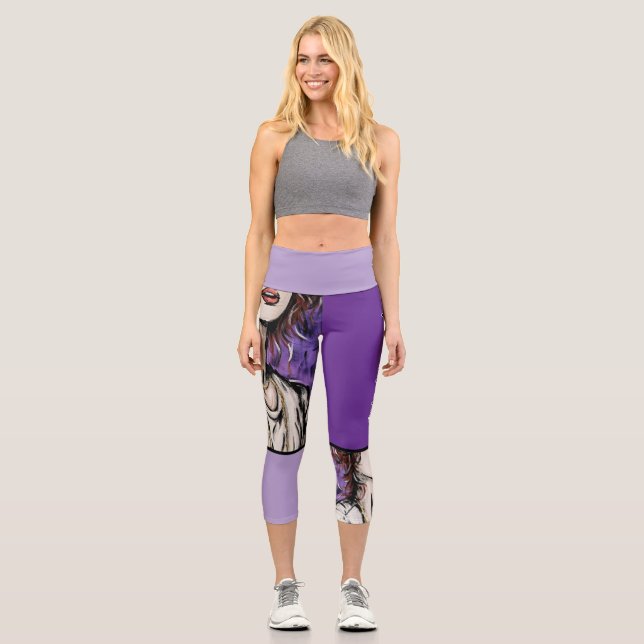 Anonymität 1 capri leggings (Vorderseite)