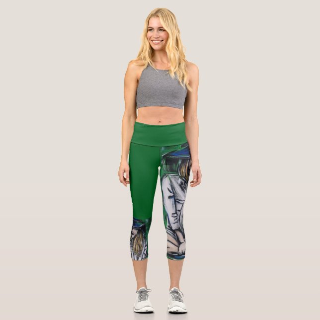 Anonymität 3 capri leggings (Vorderseite)