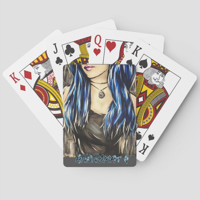 Anonymität 4 spielkarten (Rückseite)