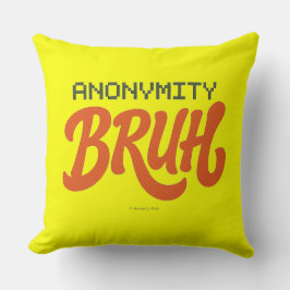 Anonymity Bruh Logo - Throw Pillow Kissen