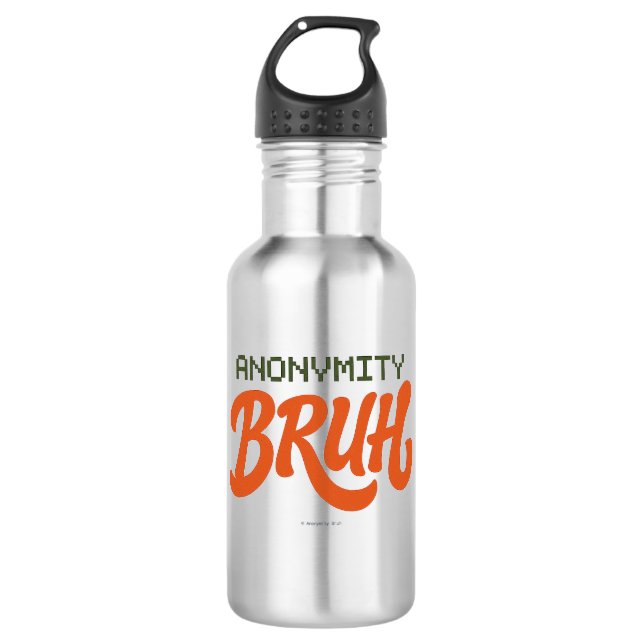 Anonymity Bruh Logo - Wasserflasche (Vorderseite)