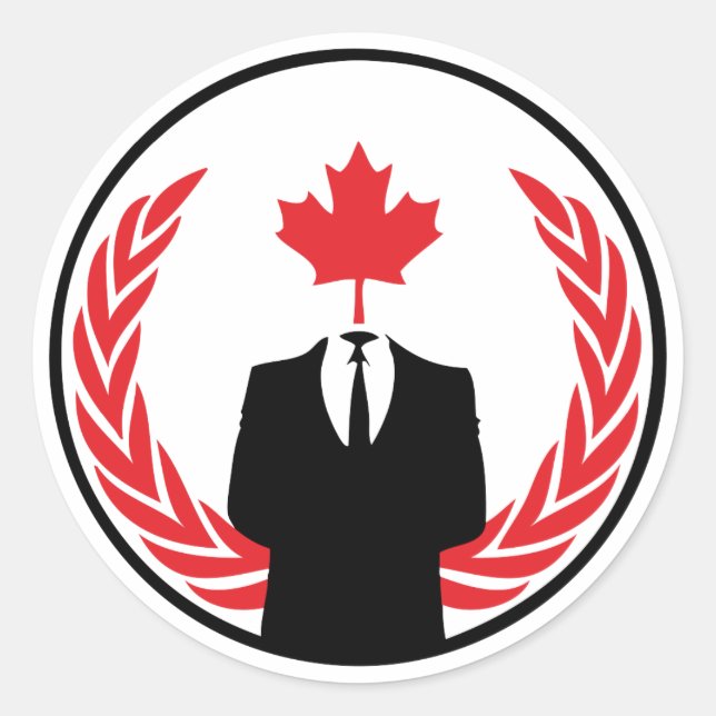 Anonymous Canada Sticker (Vorderseite)