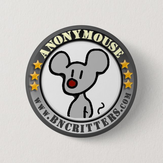 Anonymouse Knopf Button (Vorderseite)