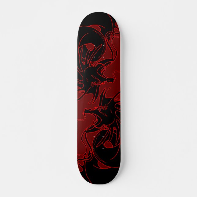 Anopurodon Double Black Dragon Skateboard (Vorne)