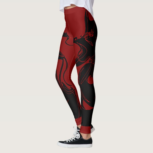 Anopurodon Double Dragon Black Leggings (Links)