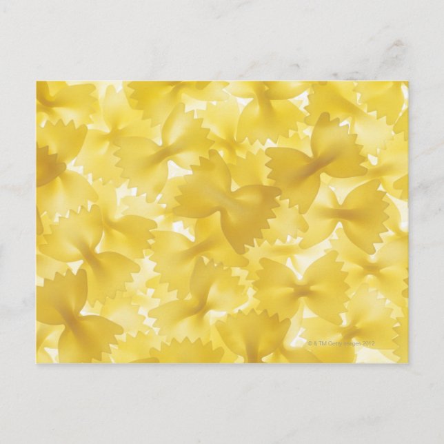 Anordnung der Bio Pasta Bows Postkarte (Vorderseite)