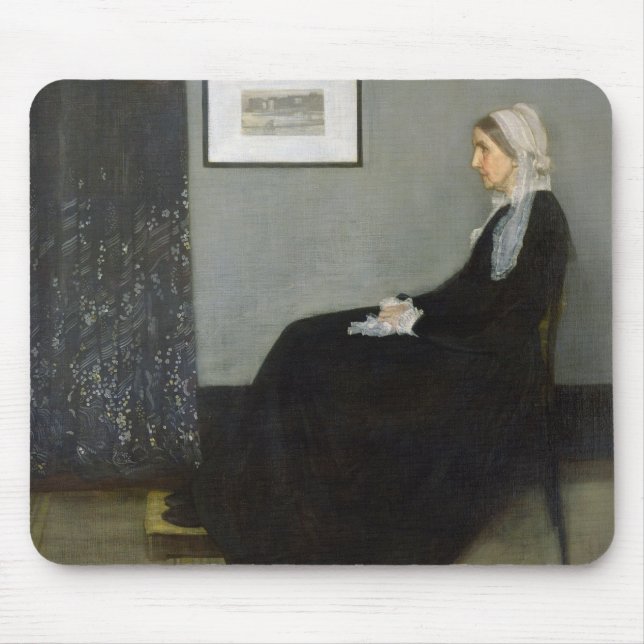 Anordnung in grauem und schwarzem No.1 Mousepad (Vorne)