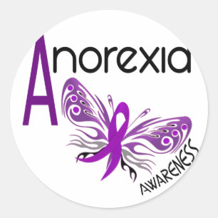 ANOREXIA BUTTERFLY 3.1 RUNDER AUFKLEBER