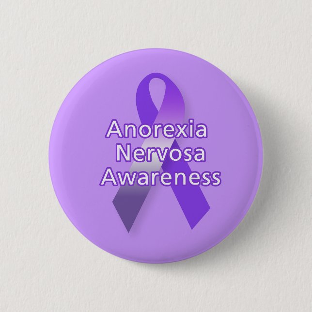 Anorexia nervosa-Bewusstsein Button (Vorderseite)