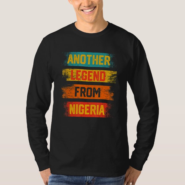 Another Legend from Nigeria Distressed Patriotic N T-Shirt (Vorderseite)