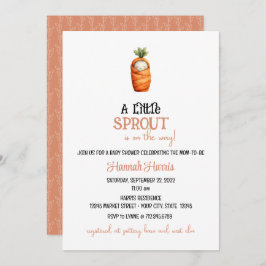 Another Little Sprout/Carrot on the Way  Einladung