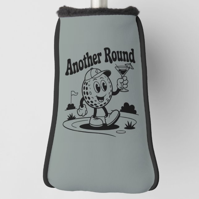 Another Round Golf Lover Sports Golfing Man  Golf Headcover (Rotieren 90)