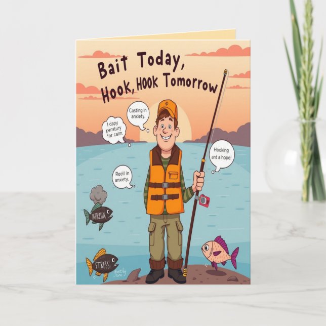 Another Year of Great Catches Birthday Karte (Vorderseite)