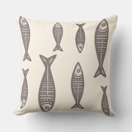 Anouke Coastal Fish / Driftwood Taupe Kissen