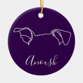 Anoush-Schmuck (Pfotenabdrücke) Keramik Ornament